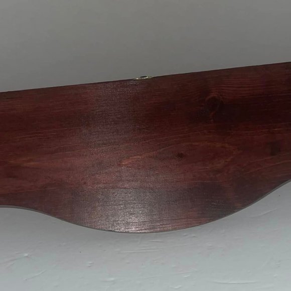 Claret Console Mahogary-finished Wood And Brass Plated Metal Home Interiors - Picture 5 of 7